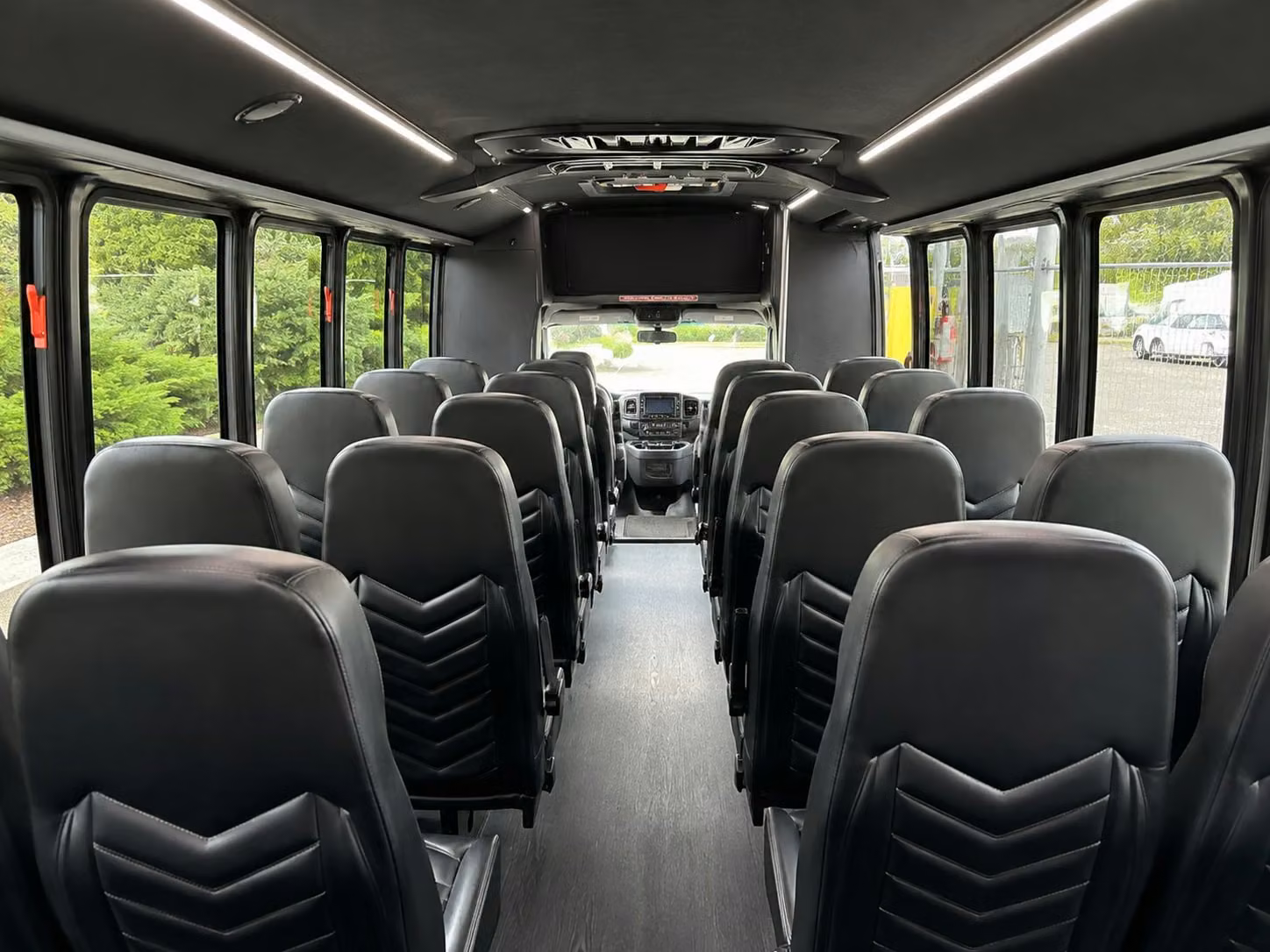 15 passenger minibus interior