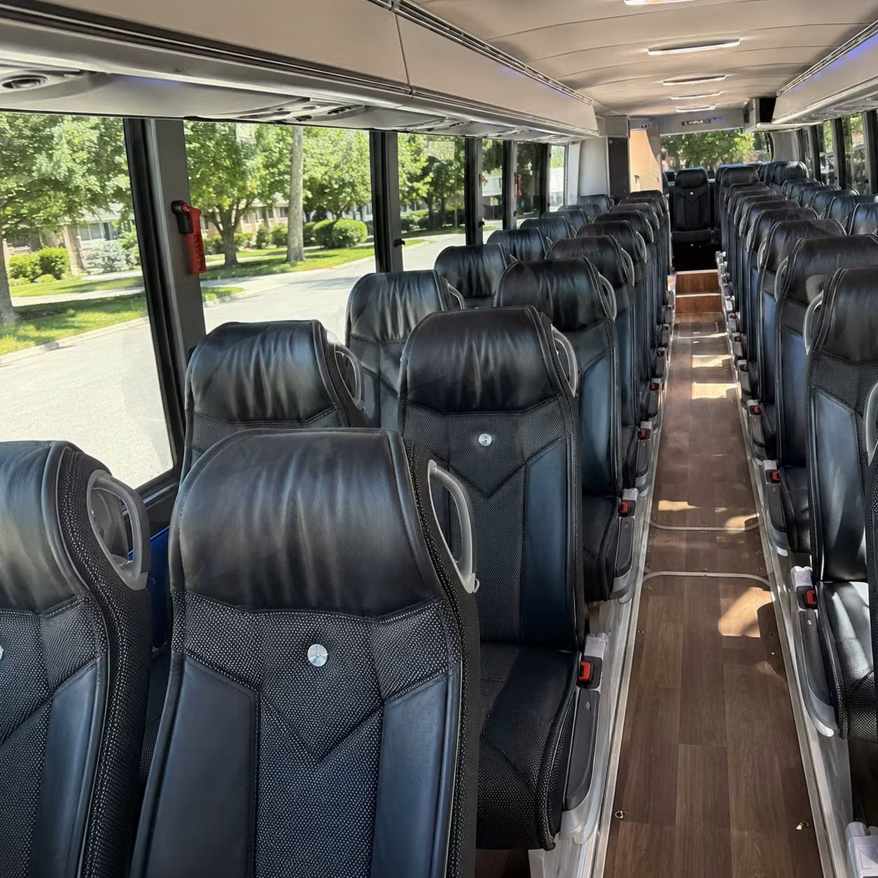 lexington charter bus interior