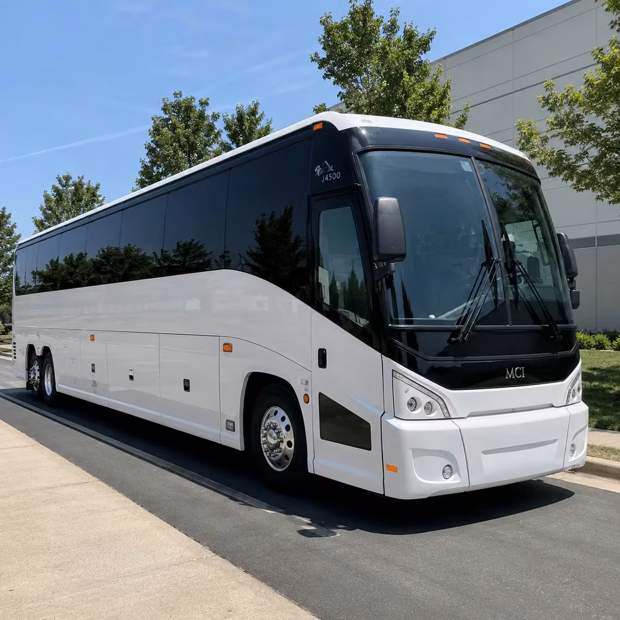 lexington charter bus rental exterior