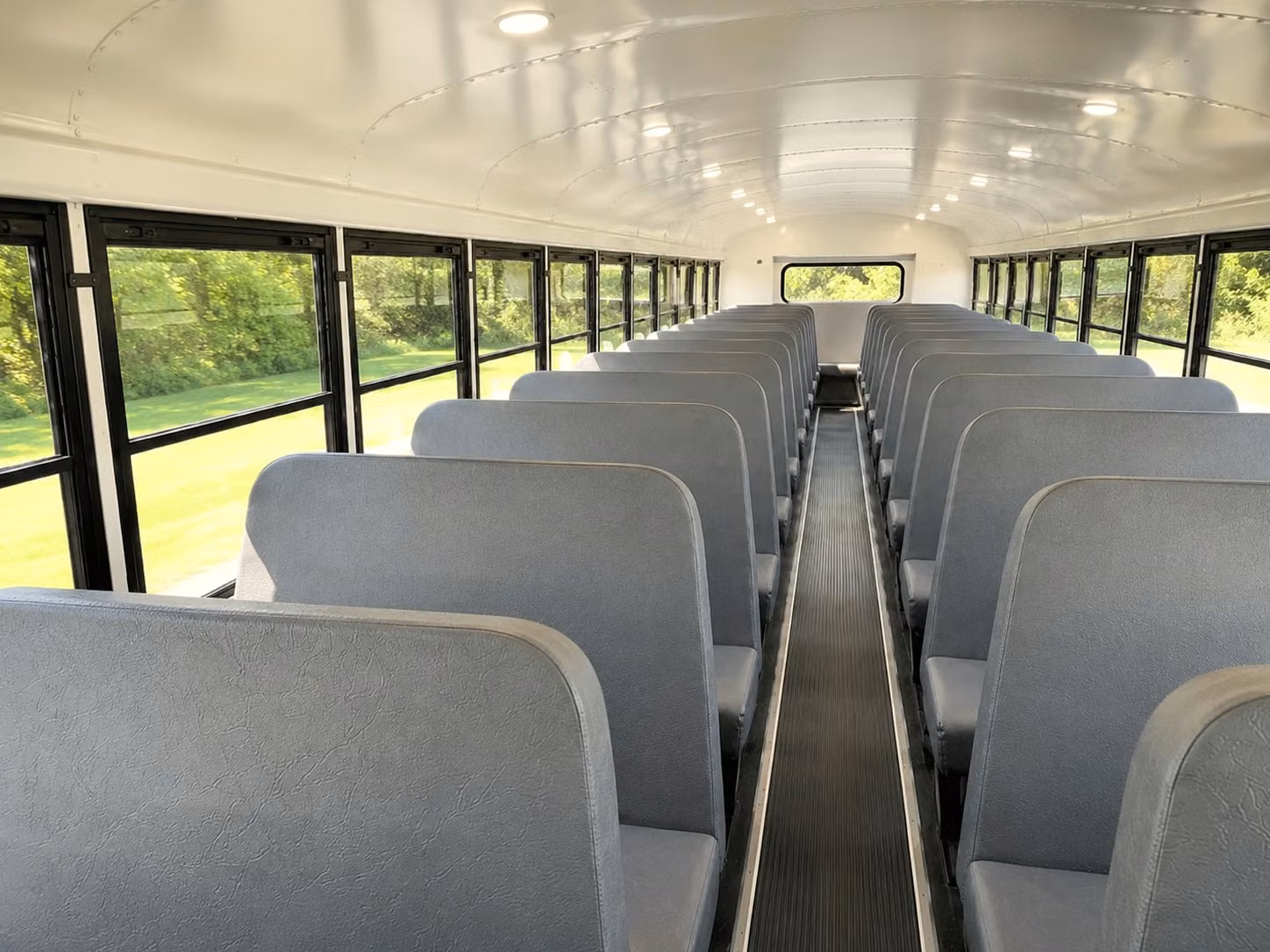 school bus inside